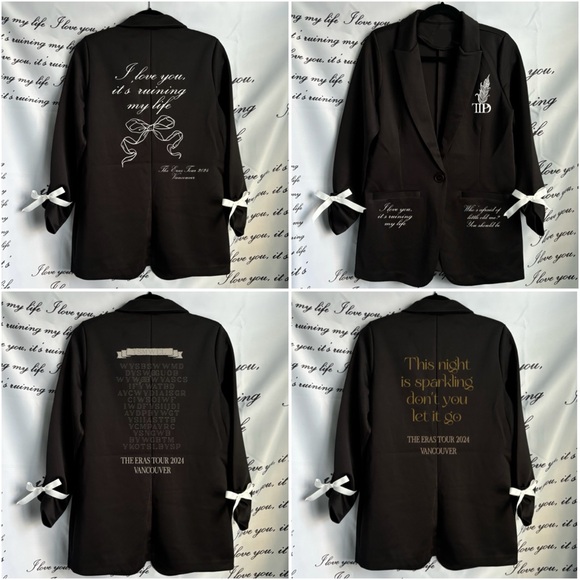 💖 BLACK bubble Tortured Poet Taylor Dress Costume - Picture 6 of 8